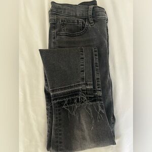 GAP true skinny dark grey wash jeans